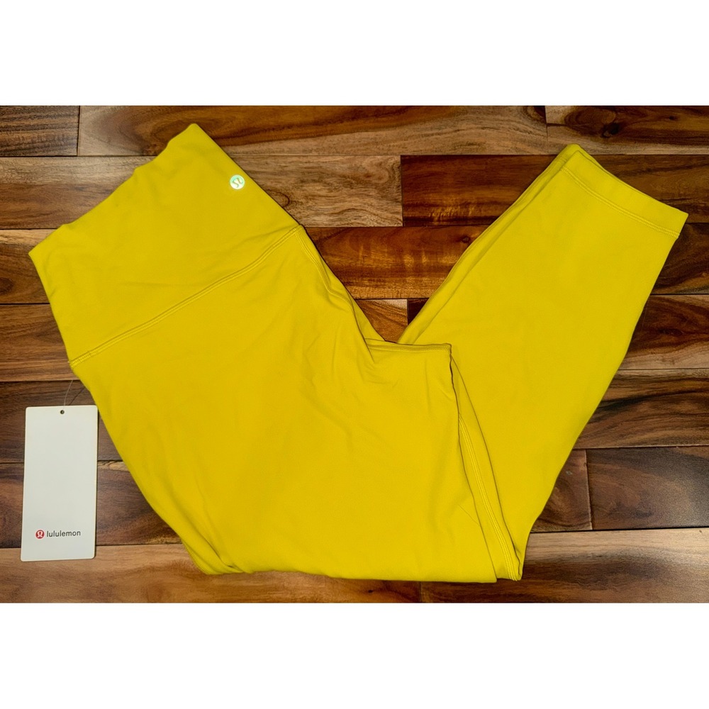 Lululemon Align High-Rise Pant 25" Soleil Yellow Size 14 NWT